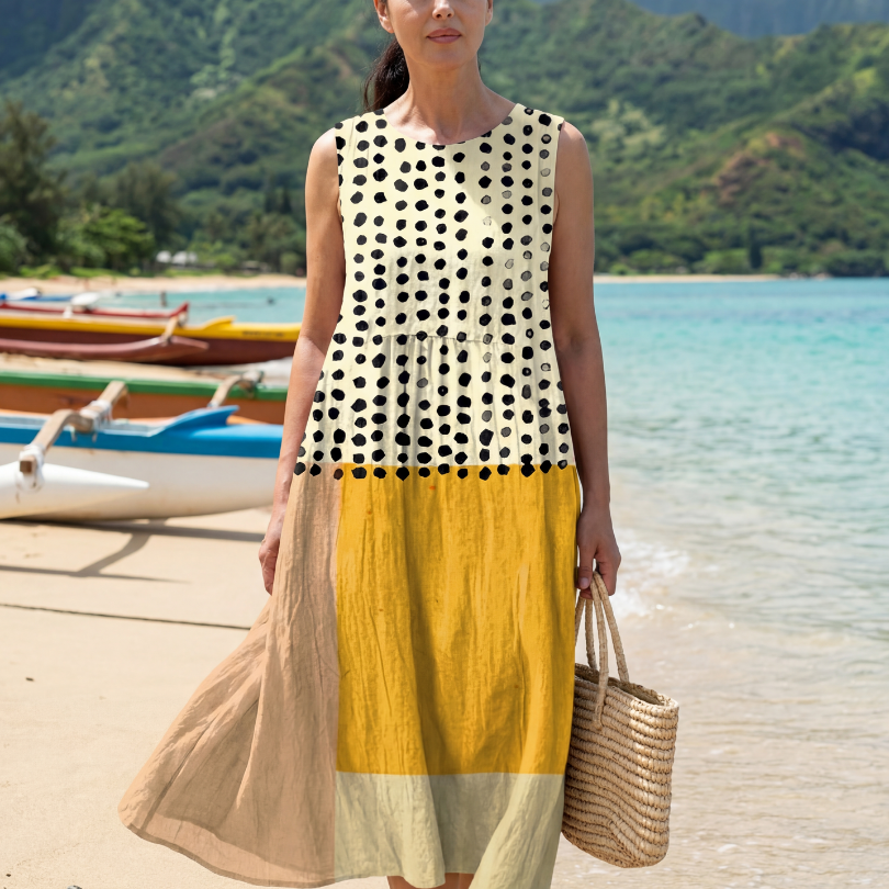 Thalrina | Garden Dot Midi Dress