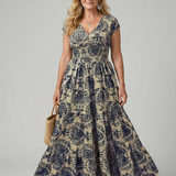Sennalette | Printed Flow Maxi Dress