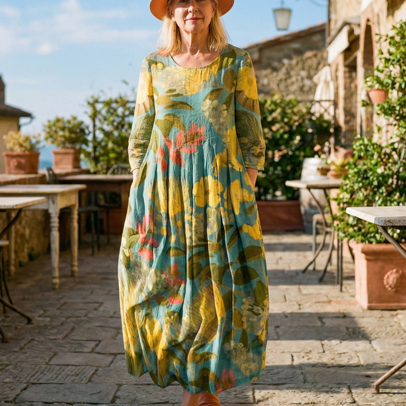 Theabelle | Painted Canvas Dress