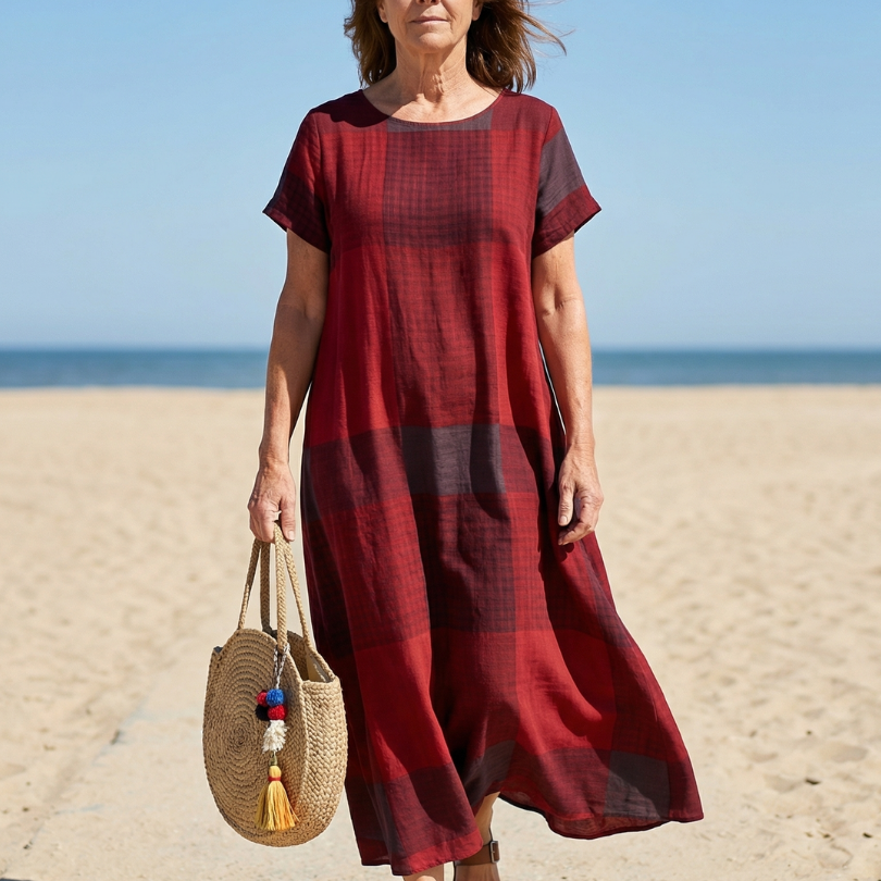 Velney | Relaxed Line Midi Dress