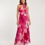 Tovamae | Watercolor Print Sleeveless Deep V Midi Dress