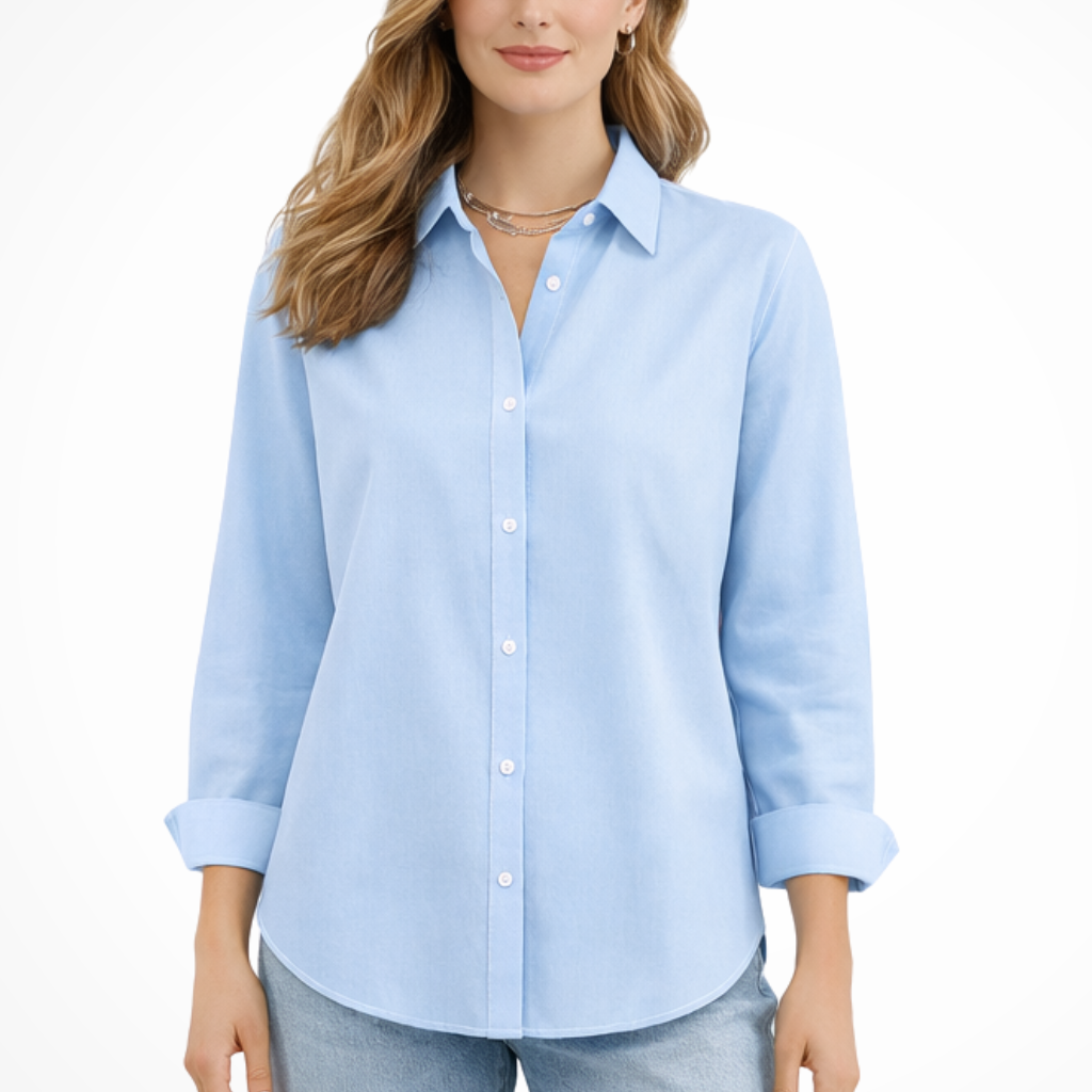 Darcy | Women Relaxed Fit Long Sleeve Collared Button Down Shirt