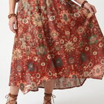 Lilawen | Mixed Pattern Relaxed Pocket Midi Dress