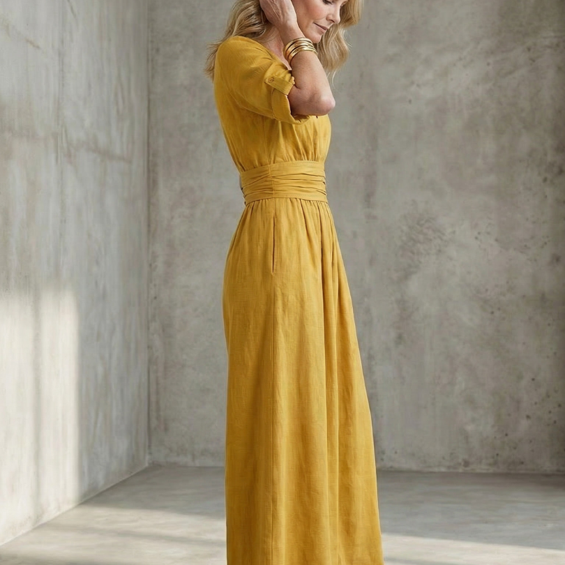 Wrennamae | Cross Front Wide Leg Jumpsuit