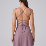 Serarina | V Neck Flared Tennis Dress