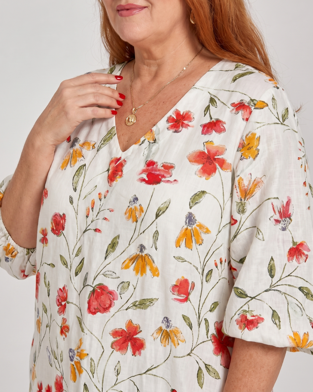 Solsia | Wildflower Print Everyday Swing Midi Dress