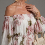 Coravia | Off Shoulder Floral Maxi Dress