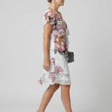 Cormarie | Clean Floral Knee Length Dress