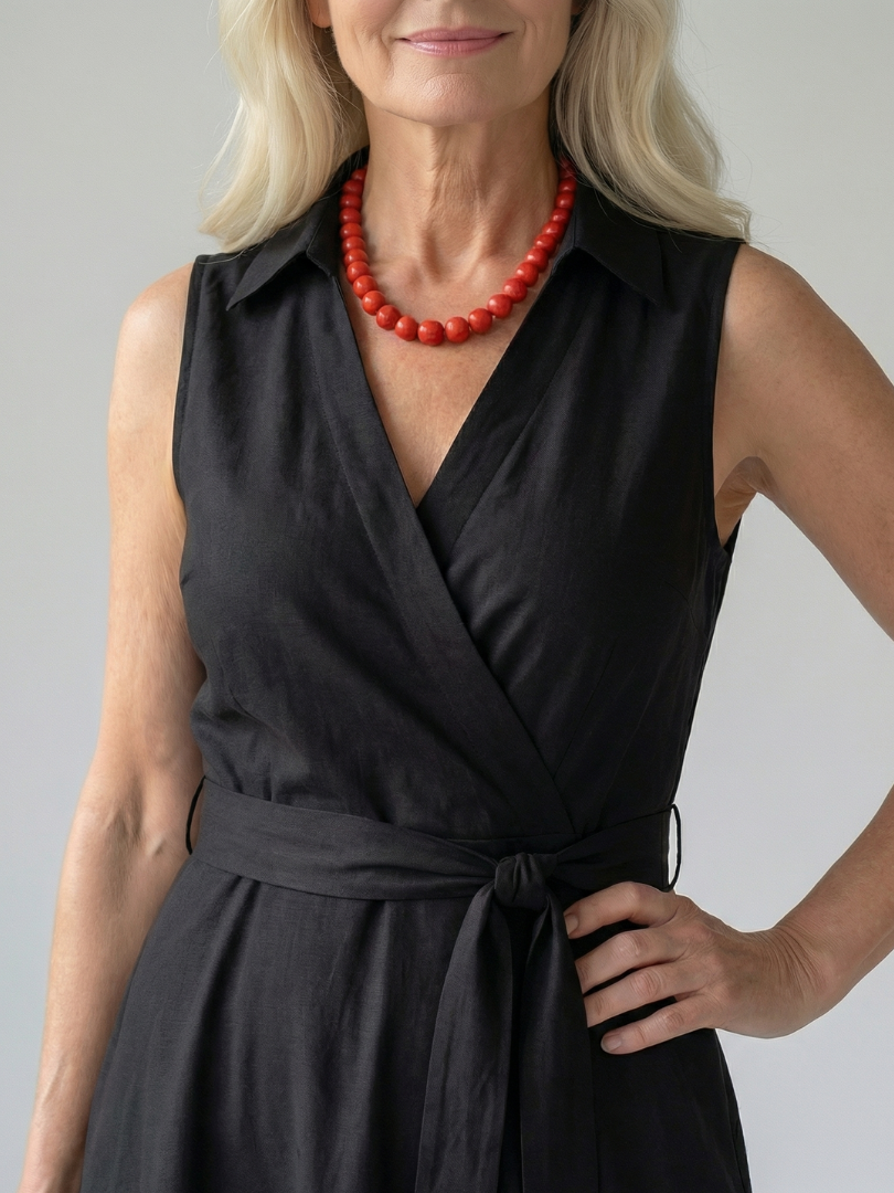 Sennarose | Relaxed Drape Midi Dress