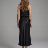 Veramarie | Halter Draped Midi Dress