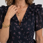 Laessa | Floral Puff Sleeve Ruffle Hem Midi Dress