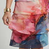 Esmewen | Poised Marble Knee Length Dress