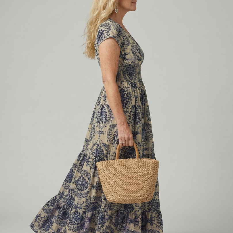 Sennalette | Printed Flow Maxi Dress
