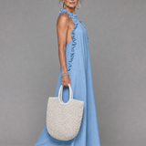 Giania | Sleeveless Ruffle Neck Maxi Dress