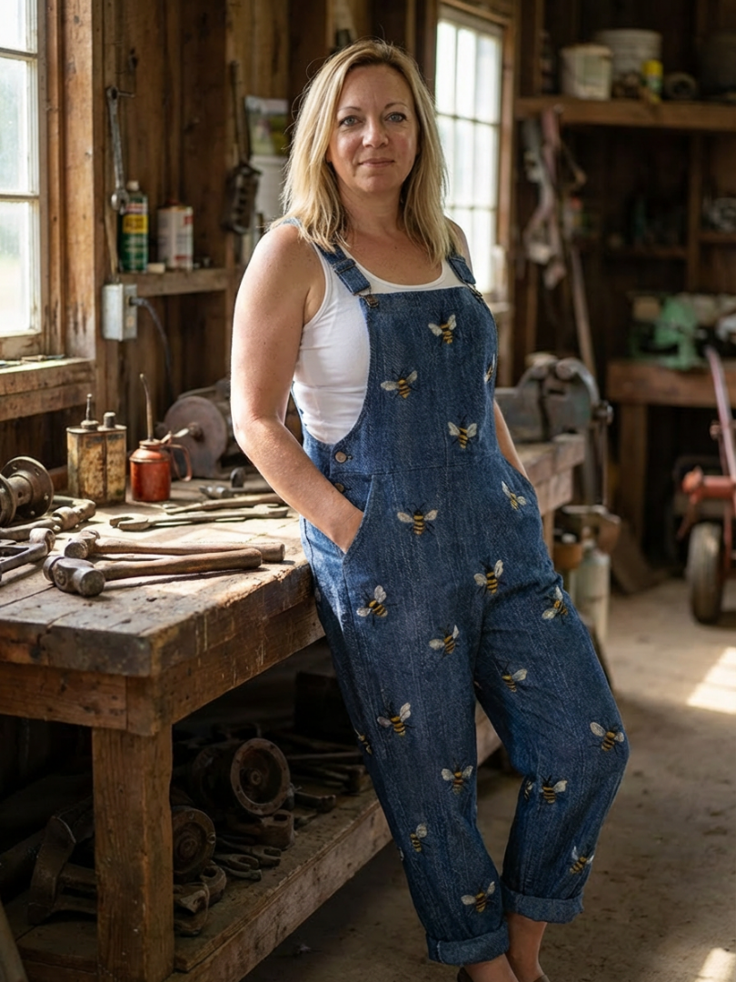 Fiothea | Bee Strap Jumpsuit