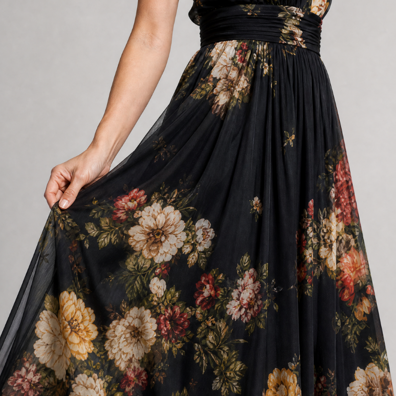 Serathea | Floral Halter Neck Midi Dress