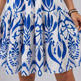 Larrin | Spaghetti Strap Smocked Bodice Knee Length Dress