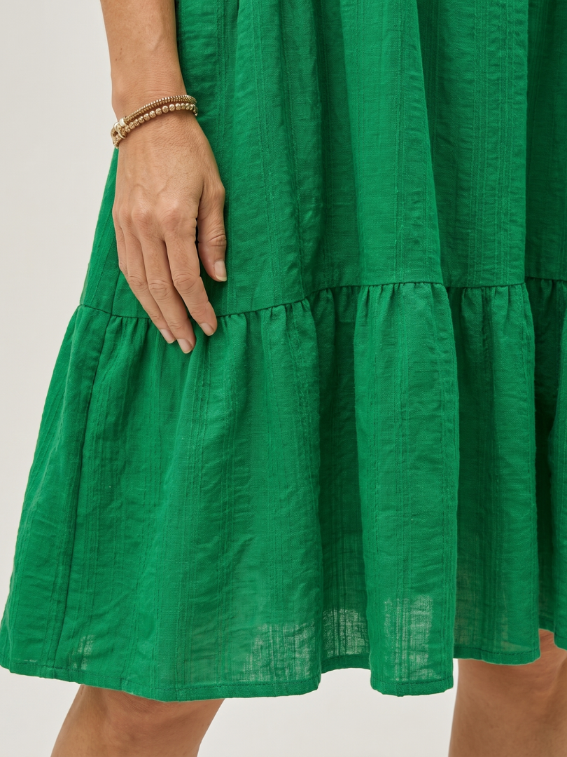 Milrina | One Shoulder Bow Detail Knee Length Dress
