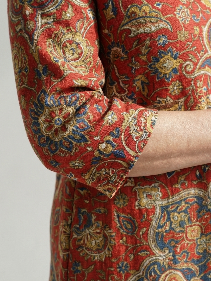 Prundra | Ease Patchwork Midi Dress