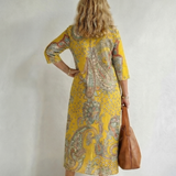 Serdra | Soft Paisley Midi Dress