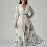 Serlia | Pleated Wrap Midi Dress
