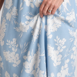 Serwynne | Floral Print Short Sleeve V Neck Midi Dress
