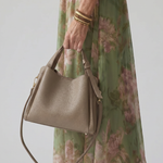 Halette | Pebbled Leather Shoulder Crossbody Bag