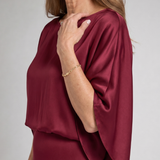 Dorine | Draped Overlay Midi Dress