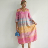 Tamsinsia | Ease Gradient Stripe Midi Dress