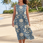 Liandra | Shoreline Floral Midi Dress