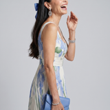 Lorlora | Sleeveless Square Neck Floral Print Midi Dress