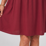 Gretawyn | Long Sleeve Smocked Cuffs Mini Dress