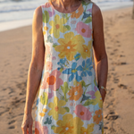 Wrennasia | Coastal Texture Midi Dress