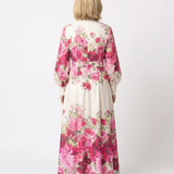 Hilassa | Long Sleeve Floral Belted Maxi Dress