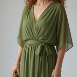 Selrina | Light Drape Midi Dress