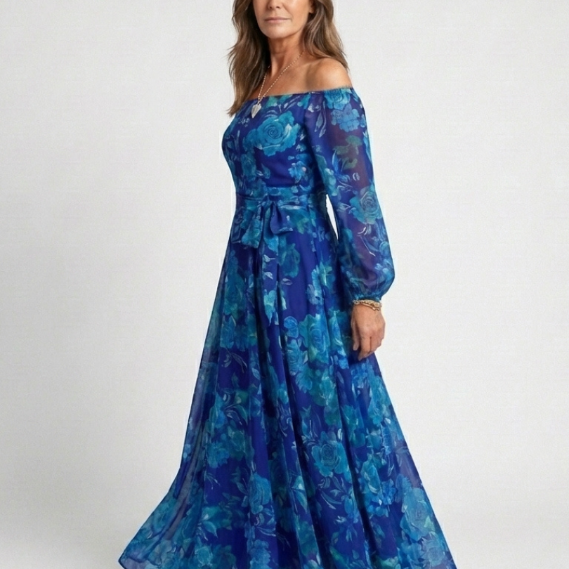 Camrose | Off Shoulder Floral Maxi Dress