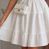 Selina | Spaghetti Strap Gathered Bodice Mini Dress