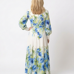 Liorandra | Long Sleeve Floral Button Front Maxi Dress