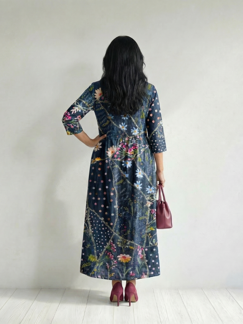 Nilania | Easy Gather Floral Midi Dress