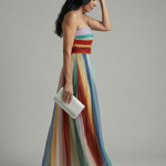 Merdra | Light Stripe Maxi Dress