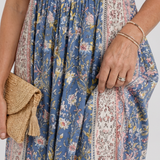 Penwyn | Mixed Floral Sleeveless Button Detail Midi Dress