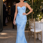 Talialette | Spaghetti Strap Corset Bodice Maxi Dress