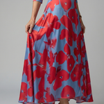 Liasette | Cross Wrap Neck Midi Dress