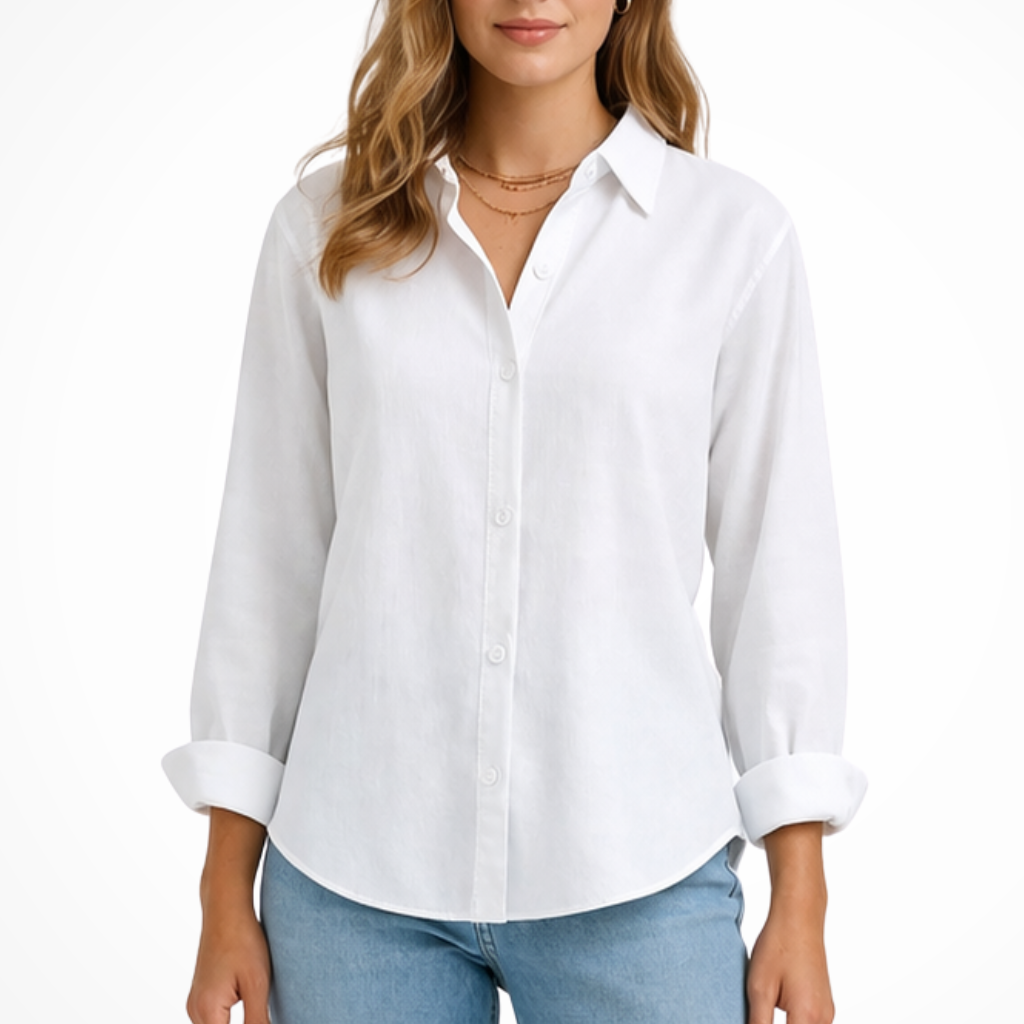Darcy | Women Relaxed Fit Long Sleeve Collared Button Down Shirt