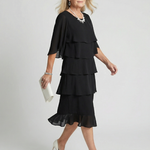 Odavia | Layered Tier Midi Dress