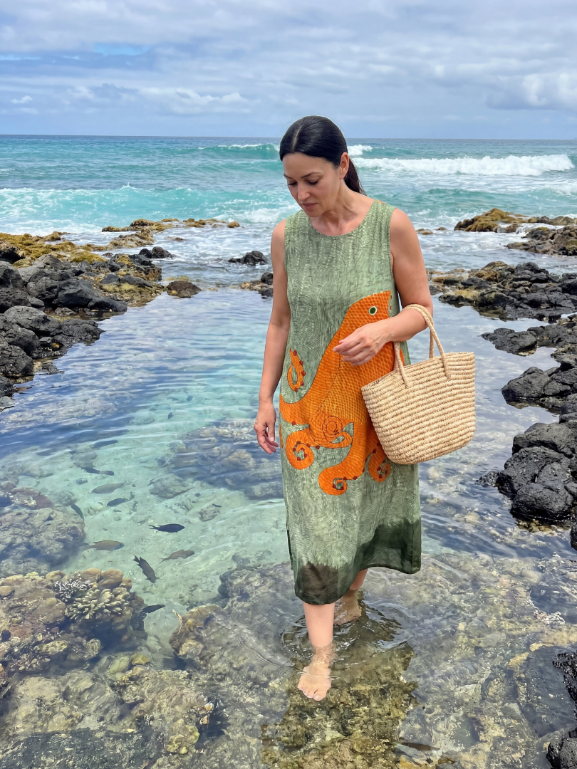 Camra | Ocean Wave Midi Dress