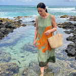 Camra | Ocean Wave Midi Dress