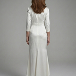 Esmesette | Long Sleeve Wrap High Low Midi Dress