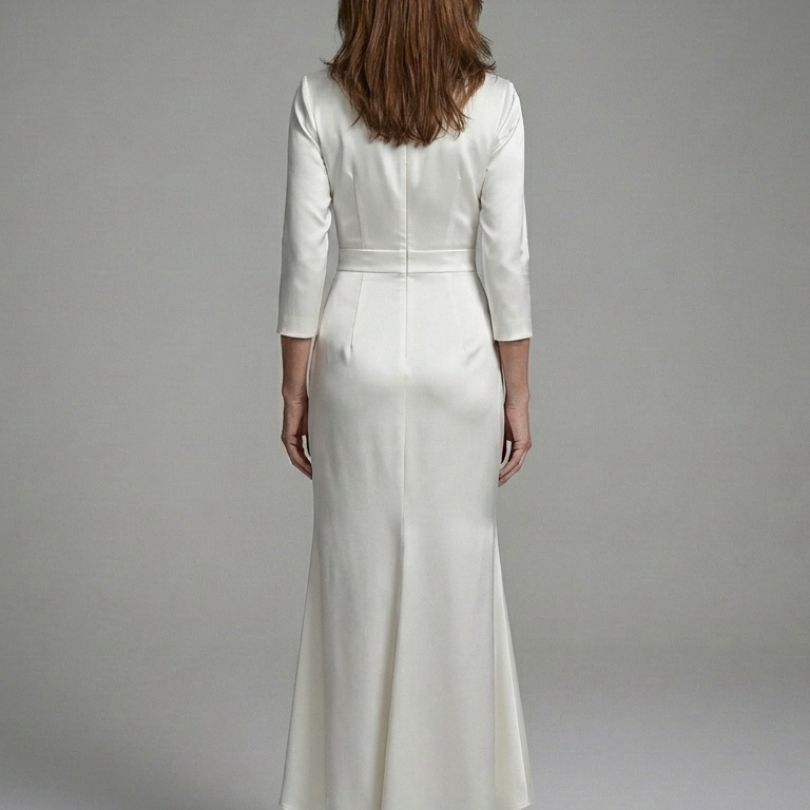 Esmesette | Long Sleeve Wrap High Low Midi Dress