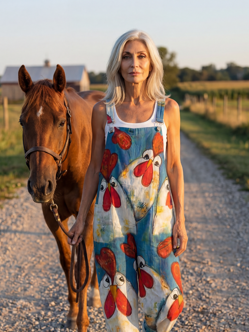 Odawen | Playful Motif Jumpsuit